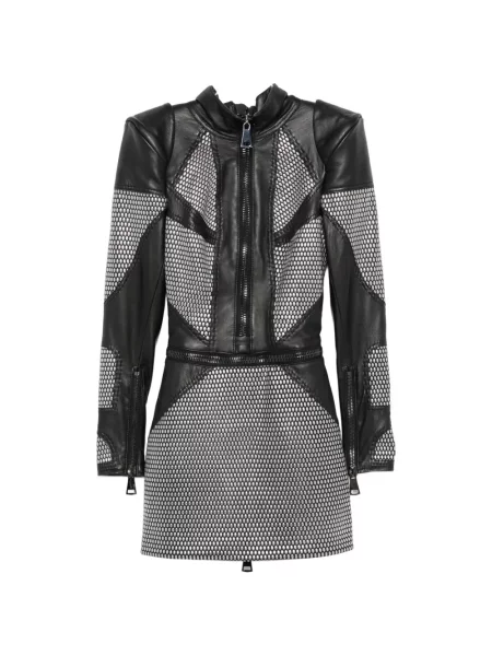 Rochie mini Mitiliane Couture cu tepi negru