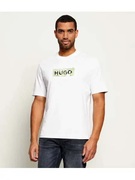 Hugo Blue Tricou Niviotee alb