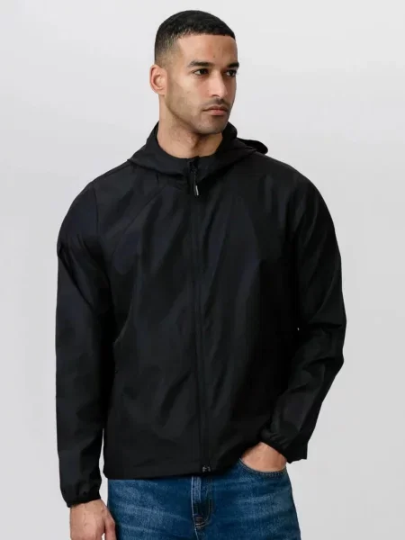 TEESHOPPEN Geacă de primăvară-toamnă Shell Jacket negru