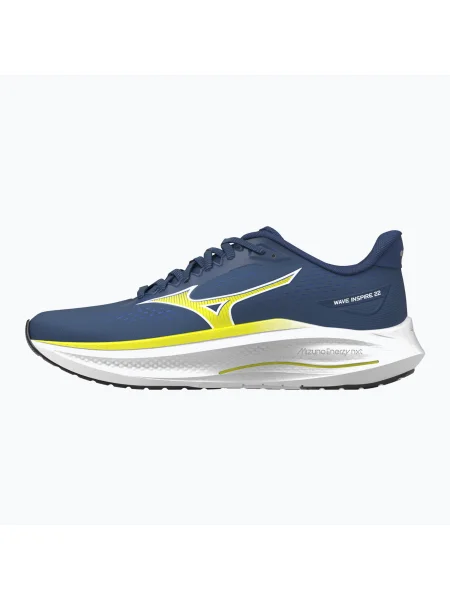 Мъжки обувки за бягане Mizuno Wave Inspire 22 estate blue/lightning yellow синьо