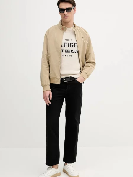 Tommy Hilfiger Bombažen pulover bež