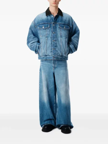 Blugi cu picior larg Alexander Wang albastru