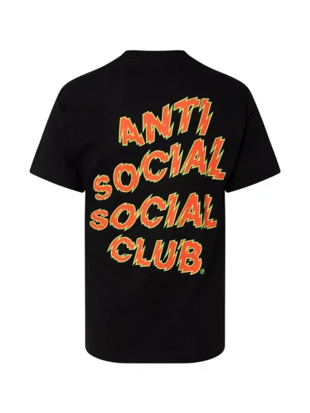 Тениска Anti Social Social Club с принт черно