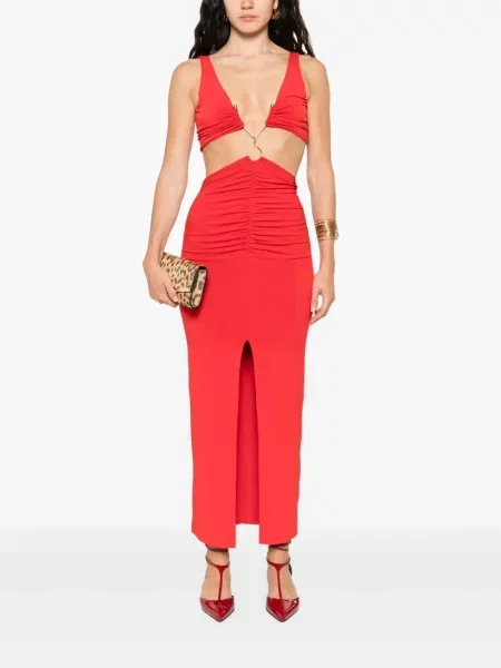 Rochie maxi Nissa de costum roșu