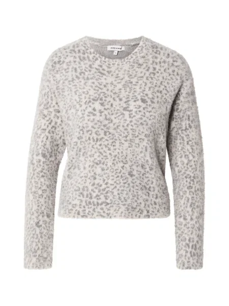 MORE & MORE Pulover gri închis / murdar alb