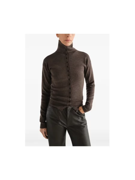 Sweter Lemaire wełniany brązowy