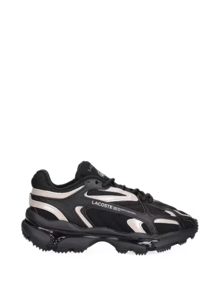 Sneakerși Lacoste plasă negru