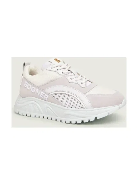 Bogner Sneakers MALAGA 22 C | piele întoarsă alb