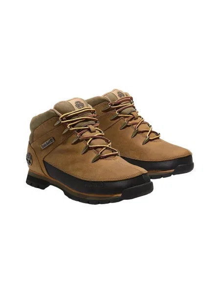 Čipkované členkové topánky Timberland hnedá