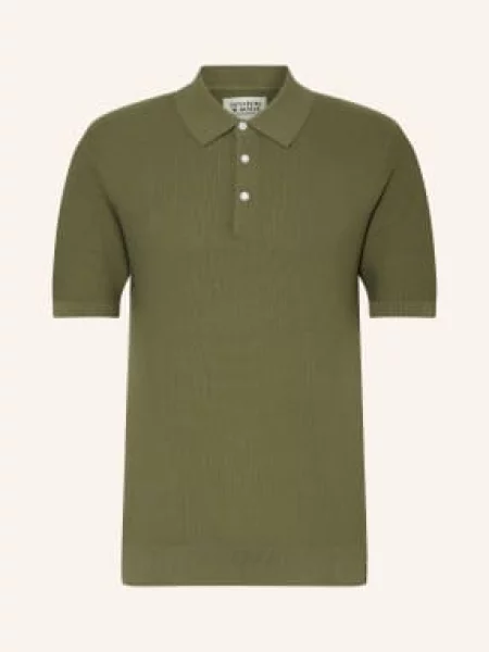Scotch & Soda Dzianinowa Koszulka Polo gruen oliwkowa