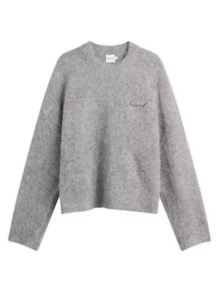 Sweter Bound z alpaki szary