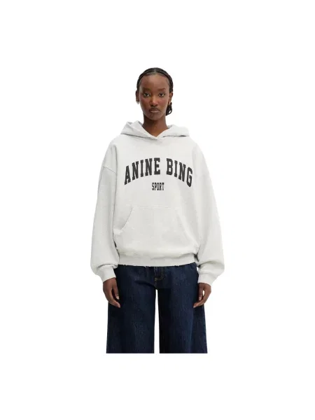 Bluza z kapturem Anine Bing szara