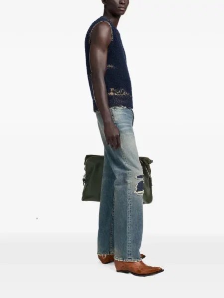 Vestă Maison Margiela tricotate albastru
