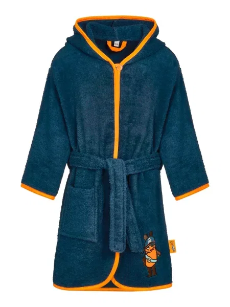 PLAYSHOES Halat de baie DIE MAUS PIRAT marin / ciocolatiu / portocaliu albastru