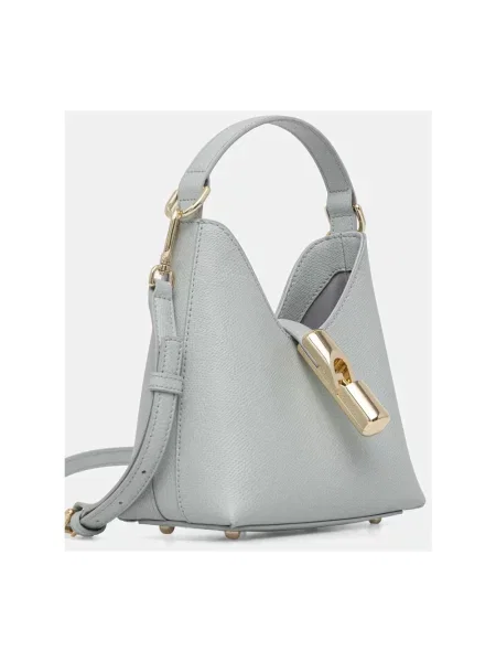 Torebka crossbody Furla skórzana niebieska