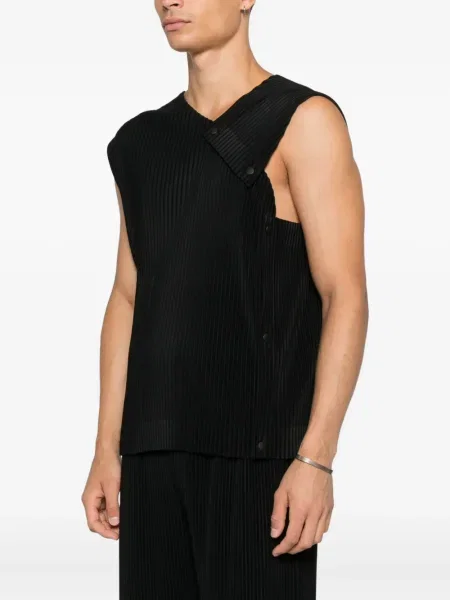 Πλισέ γιλέκο Homme Plissé Issey Miyake μαύρο