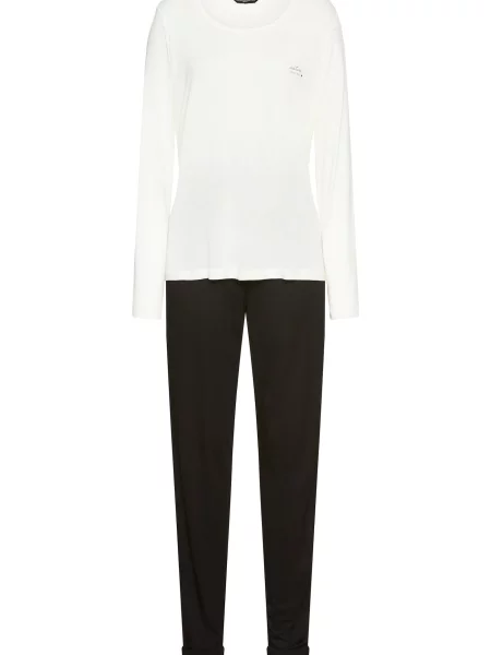 FRENCH CONNECTION Pijama ecru negru