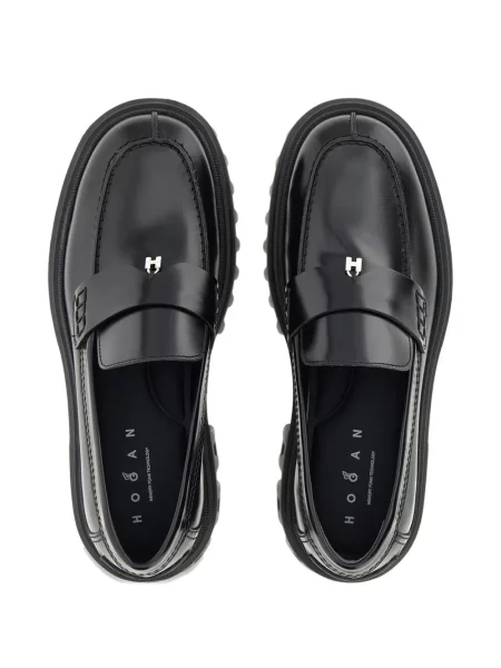Pantofi loafer Hogan din piele negru