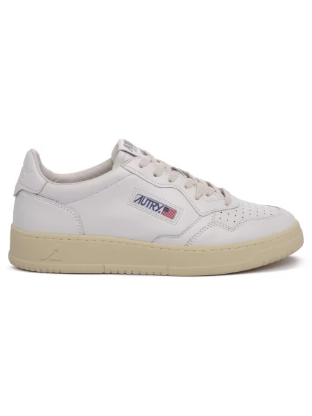 Sneakers Autry Medalist Low Man Leat/ Leat Wht/ Wht EUR 41 biela
