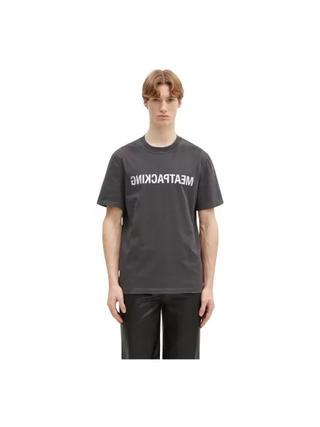 Helmut Lang t-shirt Meatpacking T.Mal Lt z nadrukiem szary