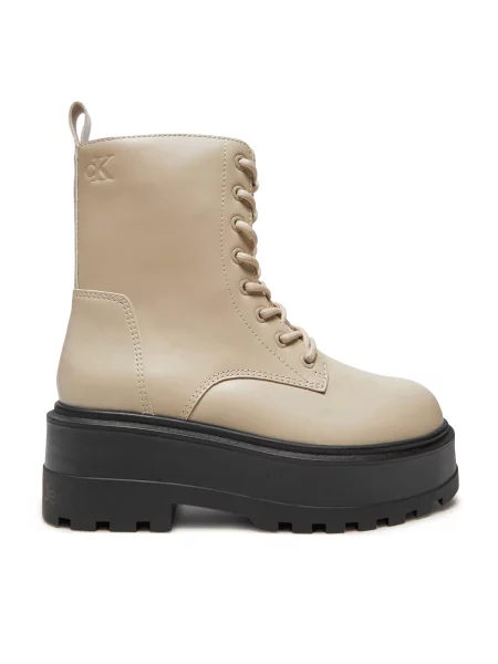 Pohodni čevlji Calvin Klein Jeans Flatform bež