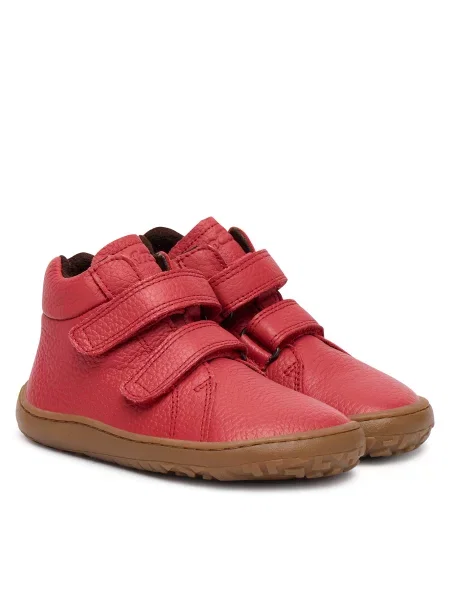 Froddo Gležnjarji Barefoot Winter Furry M rdeča