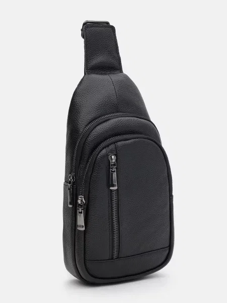 Кожаный рюкзак Borsa Leather черный