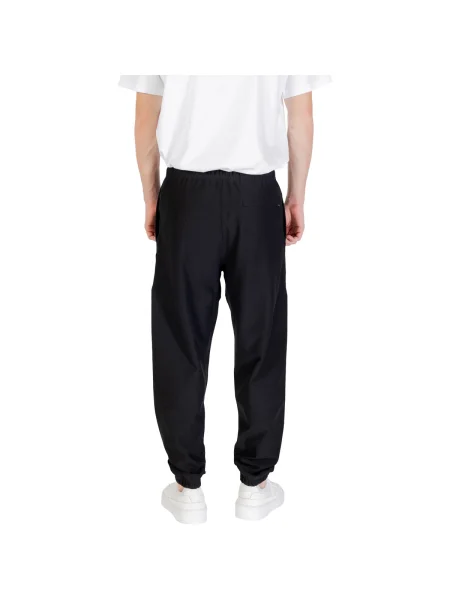 Pantaloni Calvin Klein Jeans din material terry negru