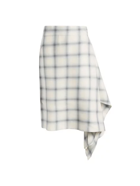 Spódnica w kratę Coperni w kratę niebieska