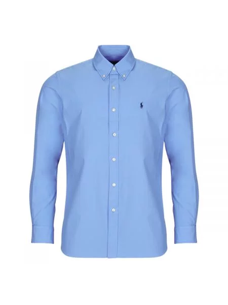Polo Ralph Lauren košulja za muškarce s pamukom plava