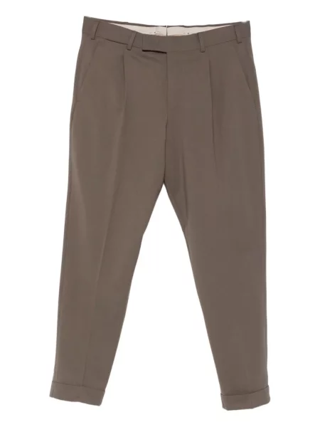 Pantaloni Pt Torino plisate maro
