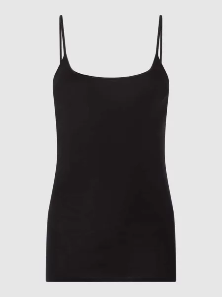 Podkoszulka z bawełny Schiesser czarna