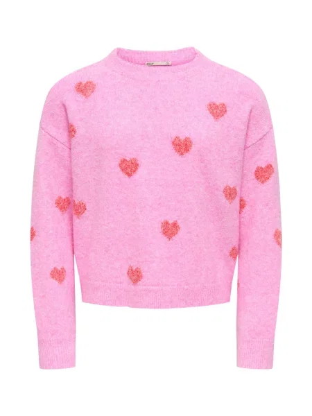 ONLY GIRLS Pulover KOGRica fucsia roșu