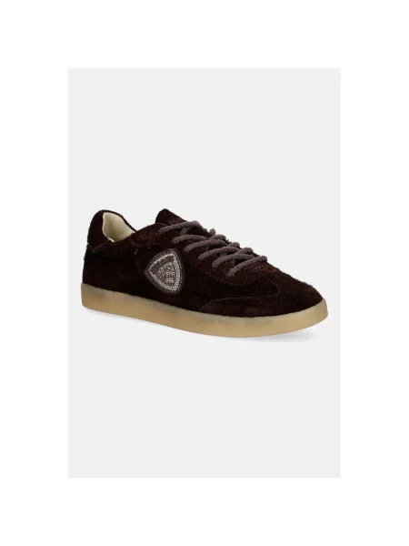 Blauer sneakersy zamszowe brązowe