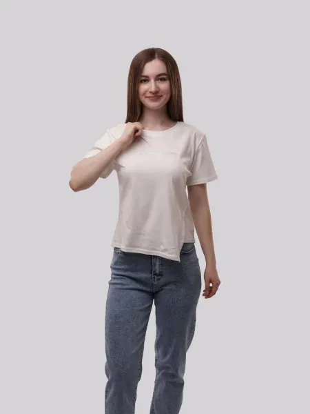 Футболка LUMO віскоза/поліестер білий