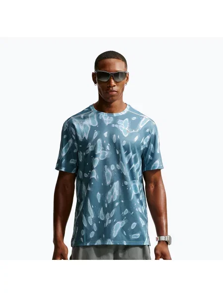 Tricou de alergare pentru bărbați Nike Miler Dri-Fit UV smokey blue albastru
