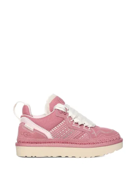Sneakerși Ugg cu șireturi din dantelă roz