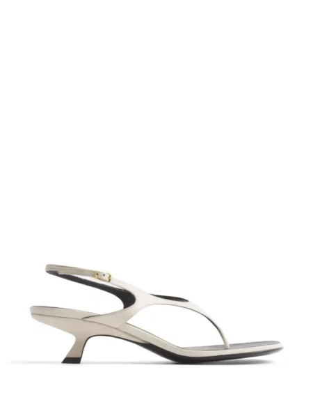 Chiloți tanga Mugler slingback cu bretele alb