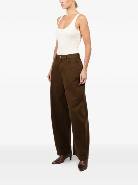 Hlače Ronny Kobo smeđa