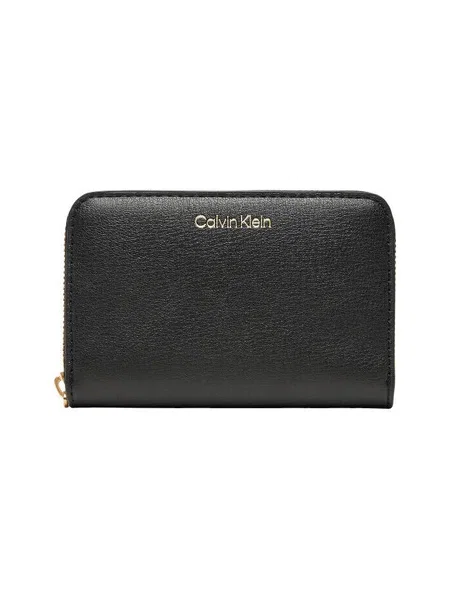 Peňaženka Calvin Klein s autogramom čierna
