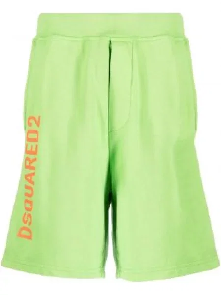 Pantaloni scurți Dsquared2 cu imagine verde