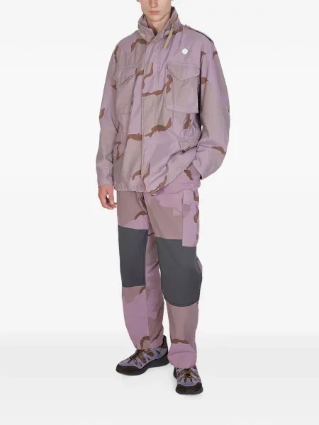 Pantaloni Re-worked cu model camuflaj violet
