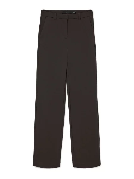 Vero Moda Tall Chino nohavice VMZAMIRA tmavohnedá