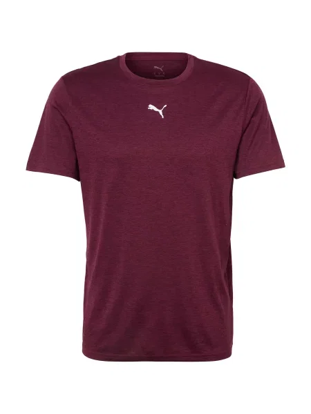 PUMA Funkční tričko Tad Essentials vínově červená bílá