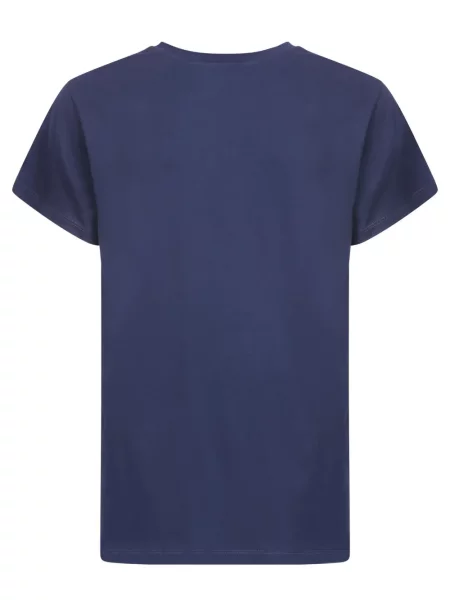 Tricou 14bros cu decolteu rotund albastru