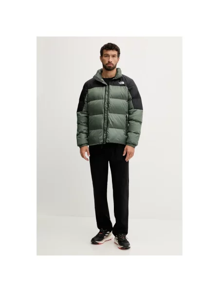 Kurtka puchowa The North Face zielona