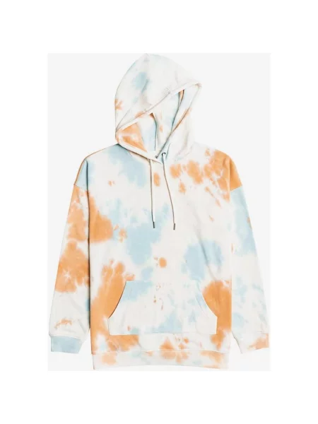 Bluza z kapturem Roxy Ocean Goer pomarańczowa niebieska L biała