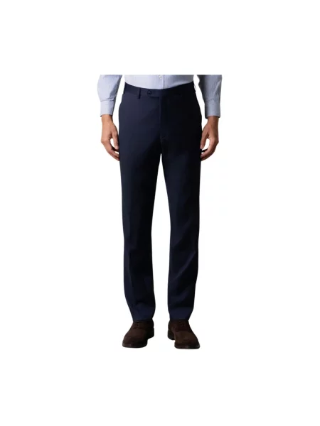 Spodnie Brooks Brothers wełniane niebieskie