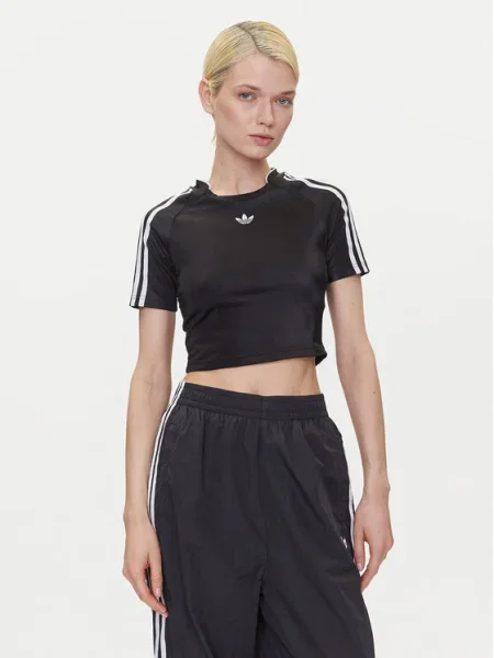 Тениска adidas Originals Teamgeist дамска черно