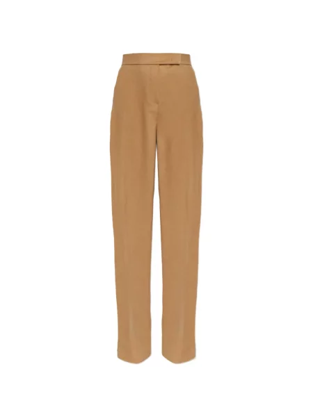 Pantaloni Max Mara de lână maro